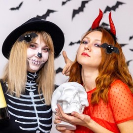 Gothic Hair Clips,Hair Barrette Clip | Bat Design Styling Tools Strong Hold Headwear for Teen Girls Students Quick Morning Routine School Events Casual Outings Wedding Prom Party Travel