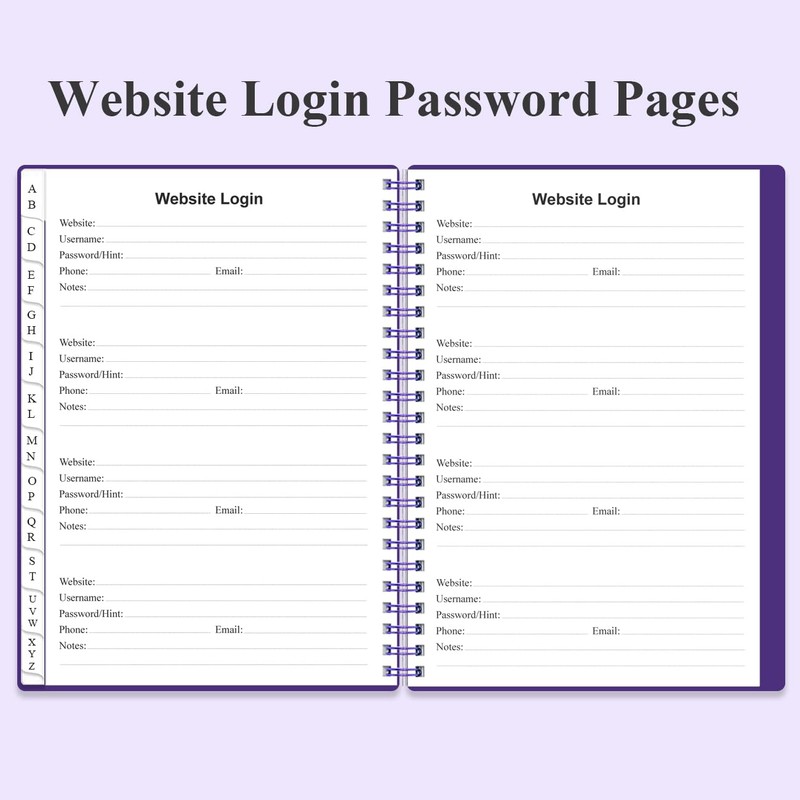 Address Book with Alphabetical Tabs - A5 Telephone & Address
