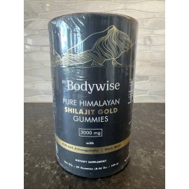 BeBodyWise Be Bodywise Pure Himalayan Shilajit GOLD Gummies 3000mg Exp 3/2026 - New/Sealed!