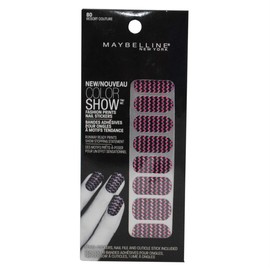Maybelline Limited Edition Color Show Fashion Prints Nail Stickers - 80 Resort Couture (2 Pack)