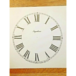 Ingraham 4 1/2" Ingraham Clock Paper Dial, Roman Numeral            (Lot 191)