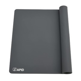 Sapid Extra Large Silicone Sheet for Crafts, Thick Silicone Jewelry Casting Mats, Nonstick Nonslip Silicon Mat for Epoxy Resin, Art Painting, Heat- Resistance Counter Mat (20"×27.9", Dark Gray)