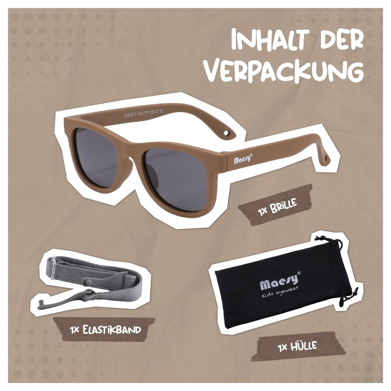 Maesy Baby Sunglasses for 0-2 Years - UV400 Polarised Protection