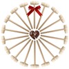Mini Wooden Hammer for Chocolate, Breakable Heart, Pack of 100