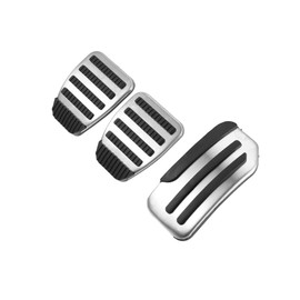 INFINAUTO 3pcs Accelerator Pedal and Brake Pedal Cover Set for Nissan Juke Stylish Design