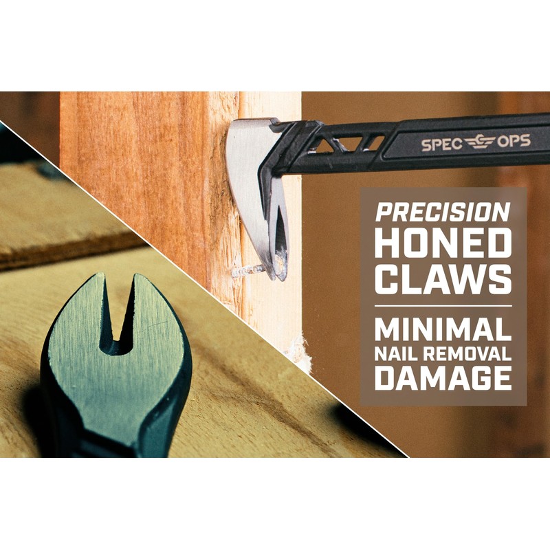 Spec Ops Tools 8" Nail Puller Cats Paw Pry Bar,