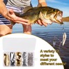 Fishing Spinner Blades Split Rings Kit, 100 Pieces Colorado Willow