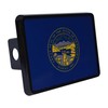 Nebraska State Flag Trailer Hitch Cover Plug NE