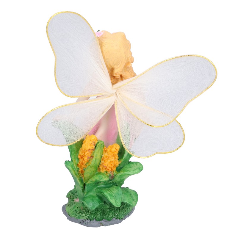 4Pcs Flower Fairies Figurines Statue Garden Home Ornament Resin Model