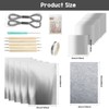 15 Pcs Silver Aluminum Leaf Sheets, Embossing Foil for Craft
