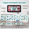 Runleader Digital 9999 Days Events Timer,Countdown Tracking,Stopwatch Record,Calendar&Clock Display,Data Resettable