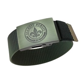 Gravurmanufaktur Berlin Trouser Belt Scout All-Time Ready – 4 cm Wide – Length 120/130 cm – Can be Shortened, black
