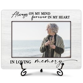 Eronm Memorial Gifts, Memorial Picture Frame, In Loving Memory Picture Frame, Sympathy Gifts for Death of A Loved One, Bereavement Gift Ideas for Father, Mother, Kids, 8 x 6 Inches-A17
