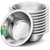 Offiper 304(18/8) Stainless Steel Mixing Bowls for Kitchen, 10 Pack