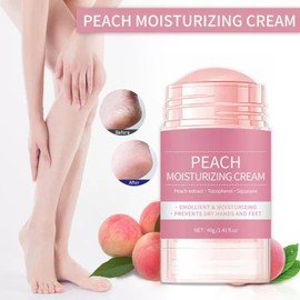 Peach Extract Foot Cream for Cracked Heels & Dry Feet Repair | Peach Foot Moisturiser, Skin Care Hands & Feet| Intensive Overnight Foot Care for Soft Skin | Cracked Heel Balm for Women & Men | 40ml