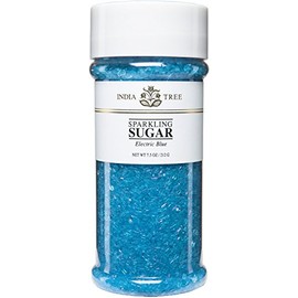 India Tree Blue Sparkling Sugar, 7.5 oz | Vibrant Decorating Sugar for Baby Showers, Winter & Celebrations