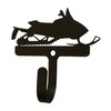 Village Wrought Iron Snowmobile Wall Hook Decorative Small