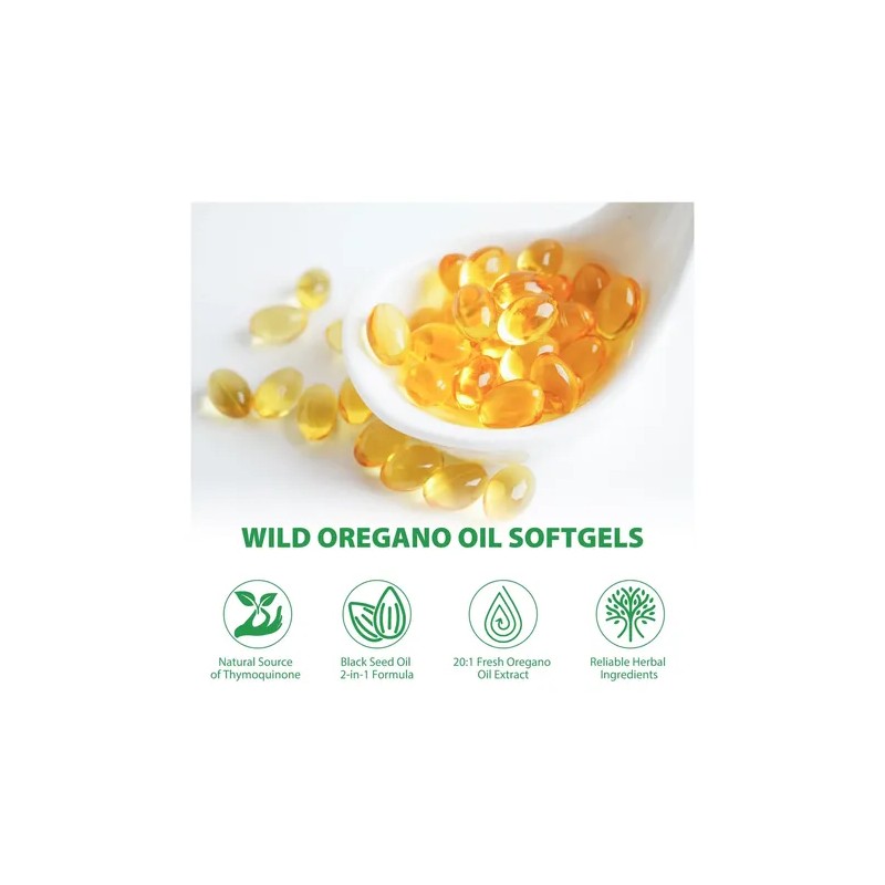 Flasture Aceite De Orégano Y Semilla Negra 240 Cápsulas