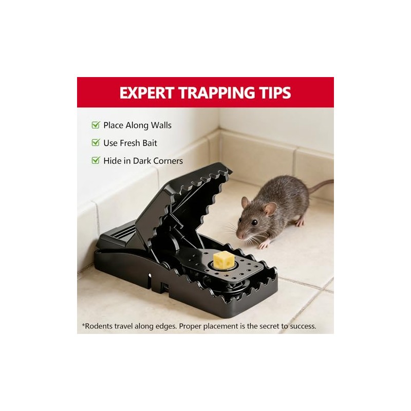 USKICH 8 Pack Mouse Traps Indoor for Home, Mouse Trap