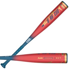 Franklin Sports Kids Metal Tball + Baseball Bat - Barracuda Youth Composite Teeball Bat - USA Baseball Certified for Boys + Girls Tee Ball - 24" inches/ 11oz - Drop -13 - Red