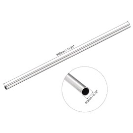 sourcing map 304 Stainless Steel Round Tube 3mm OD 0.2mm Wall Thickness 300mm Length 4 Pcs