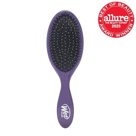 Wet Brush cepillo para polvo desenredante original para todo tipo de cabello, color morado, cerdas ultra suaves IntelliFlex que se deslizan a través d