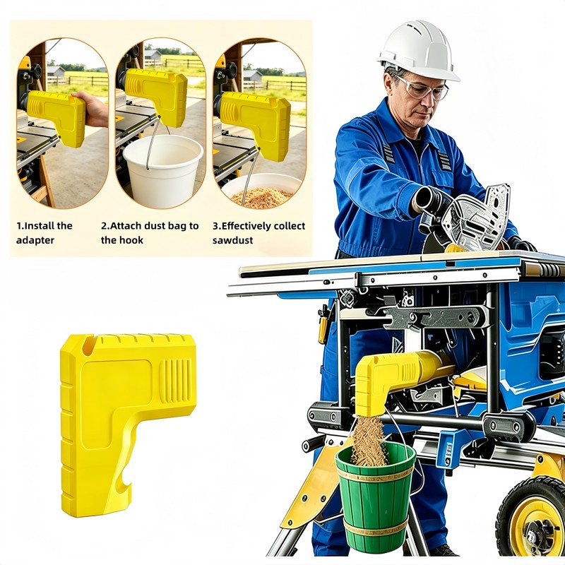 2.05 Inch Dust Collector Adapter for DeWALT Table Saw DW745