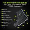 Velmia Shoe Covers with Velcro Fasteners, Reinforced Toe and Large