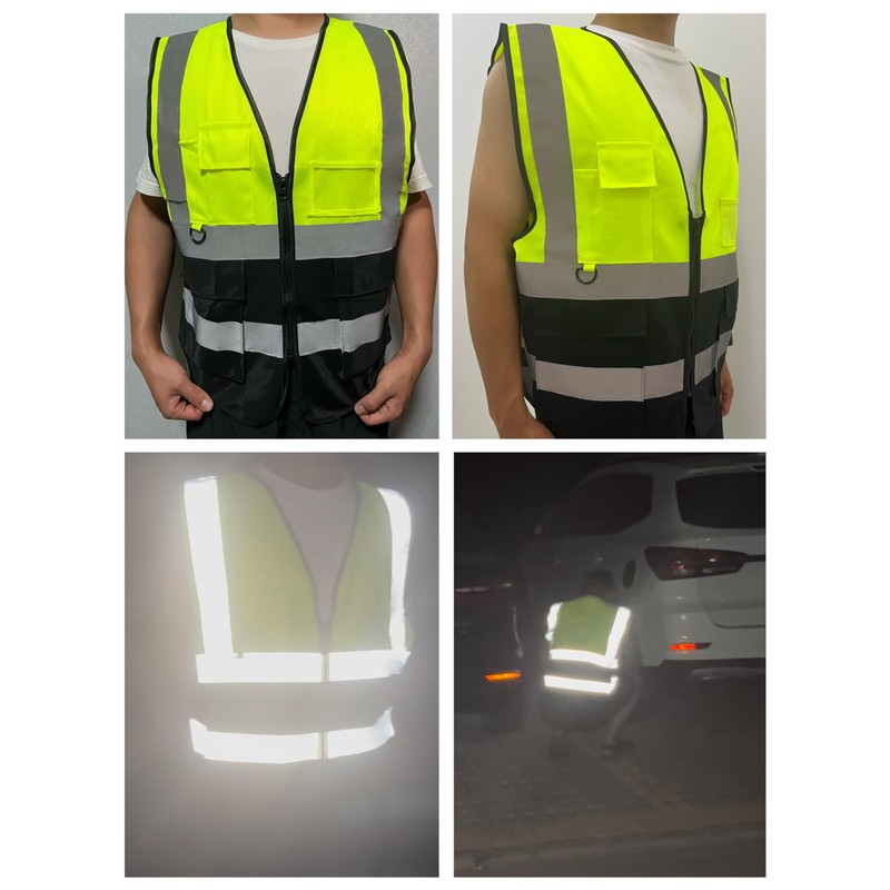 Jinnex Safety Vest, Safety Clothing, Reflective Vest, High Visibility, Reflective