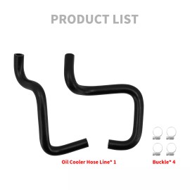 HDBUBALUS Tubo Scarico Oil Cooler Hose Line For Harley Touring Street Electra Glide 11-16