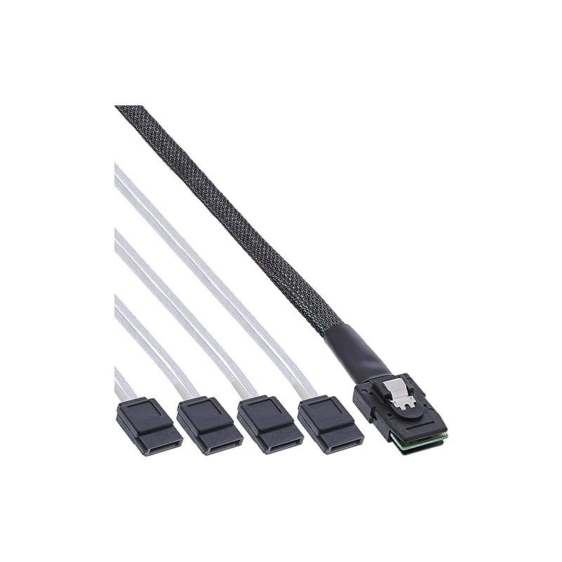 InLine® 27610 0.75m Serial Attached SCSI (SAS) cable - Serial