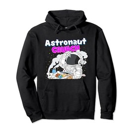 Cute Astronaut Crunch Breakfast Cornflakes Cosmonaut Cereals Pullover Hoodie