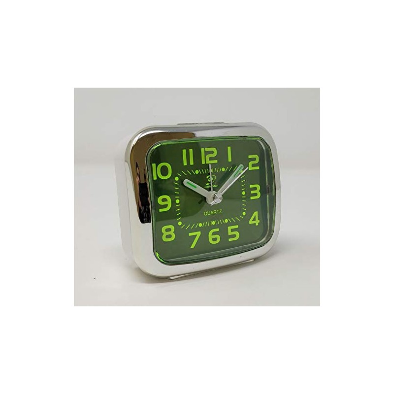 Little Star Alarm Travel Clock, Quiet Non Ticking with Snooze,