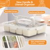Dimber Snackle Box Container, Divided Serving Tray with Lid and