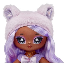 Na Na Na Surprise Sweetest Gems™ Juno Summers 7.5" Fashion Doll Light Amethyst Birthstone Inspired with Lavender Hair, Purple Dress & Brush, Poseable, Great Toy Gift for Girls Boys Ages 5 6 7 8+ Years