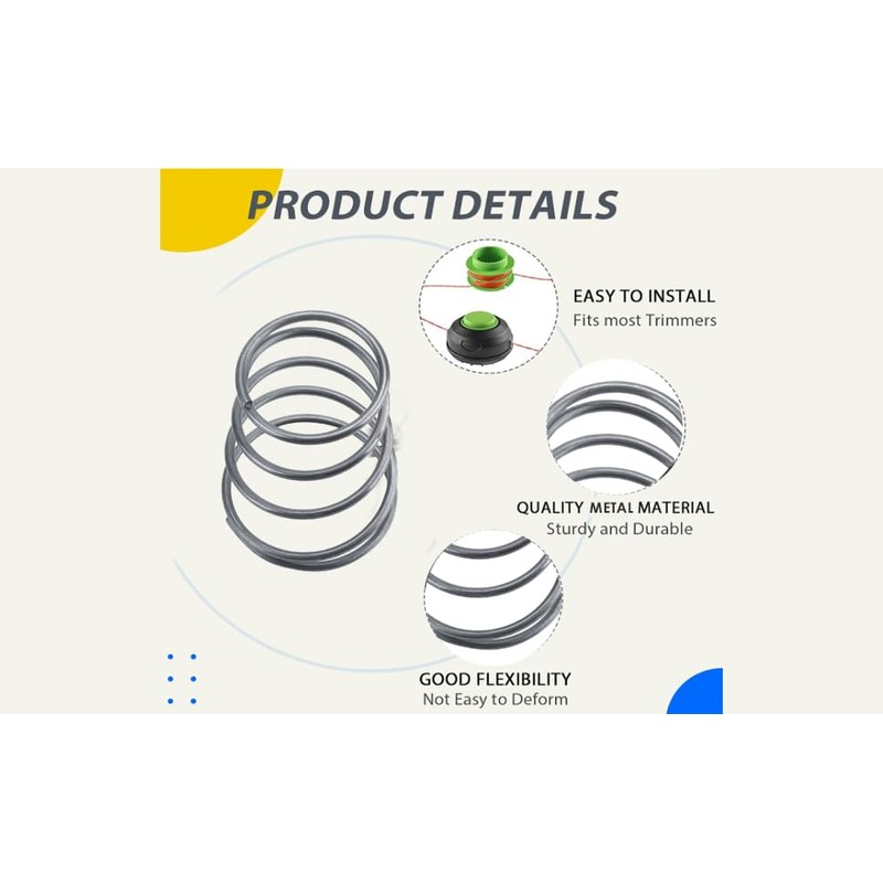 Trimmer Head Spring, Pack of 5 Grass Trimmer Head Accessories