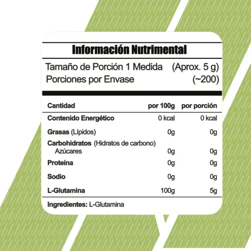 Suplemento Polvo Meta Nutrition Glutamina