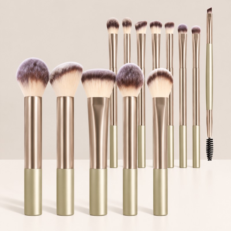 13-Piece Makeup Brush Set for Face & Eye Makeup –