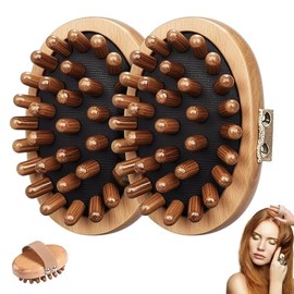 2 piezas Meridian Brush Masaje Cuerpo, Cepillo Meridiano Presión Cepillo Terapia Madera Herramientas de Masaje para Moldear Cuerpo Completo y Alivio d