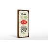 Femer Wooden Sign with German Text "Heute lebe ich morgen