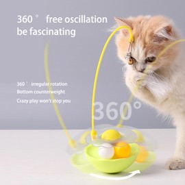 Bigpomelos Interactive Cat Toys Set, Purrfect Trio: Door-Dangle & Wobble Catnip Toy Set，Smell That Drives Cats Crazy