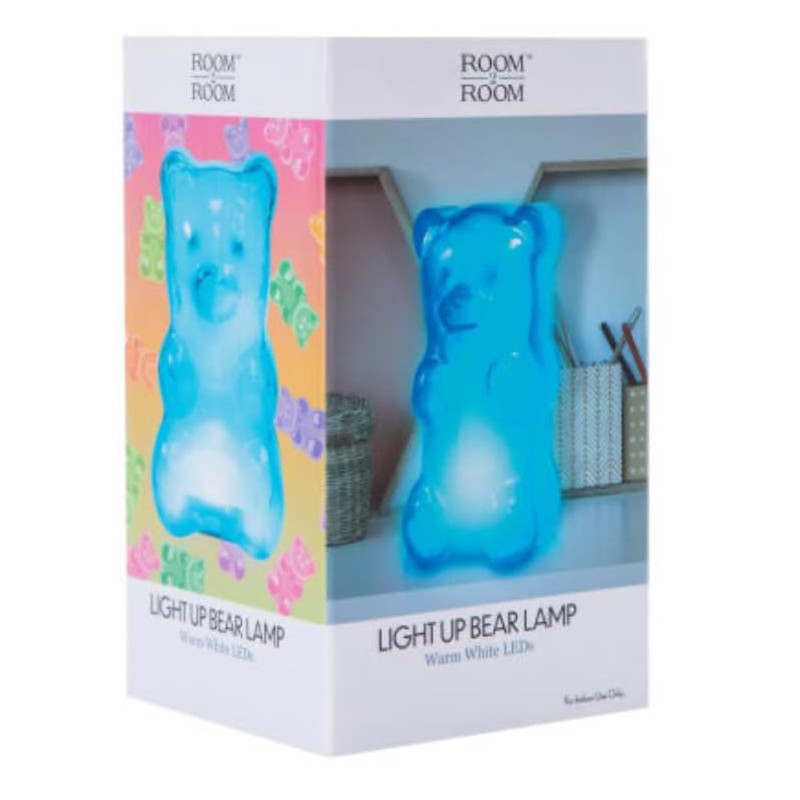 Generic Room 2 Room Blue Light-Up Gummy Bear Lamp Light