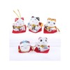 lachineuse Set of 5 Maneki Neko Figurines