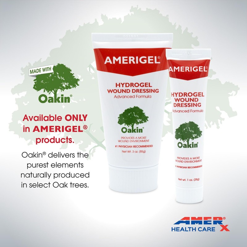 AMERIGEL Hydrogel Wound Dressing (1 oz.) - Provides Moisture-Rich Healing