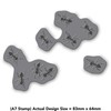 Azeeda A7 'Swarming Ants' Unmounted Rubber Stamp (RS00038606)