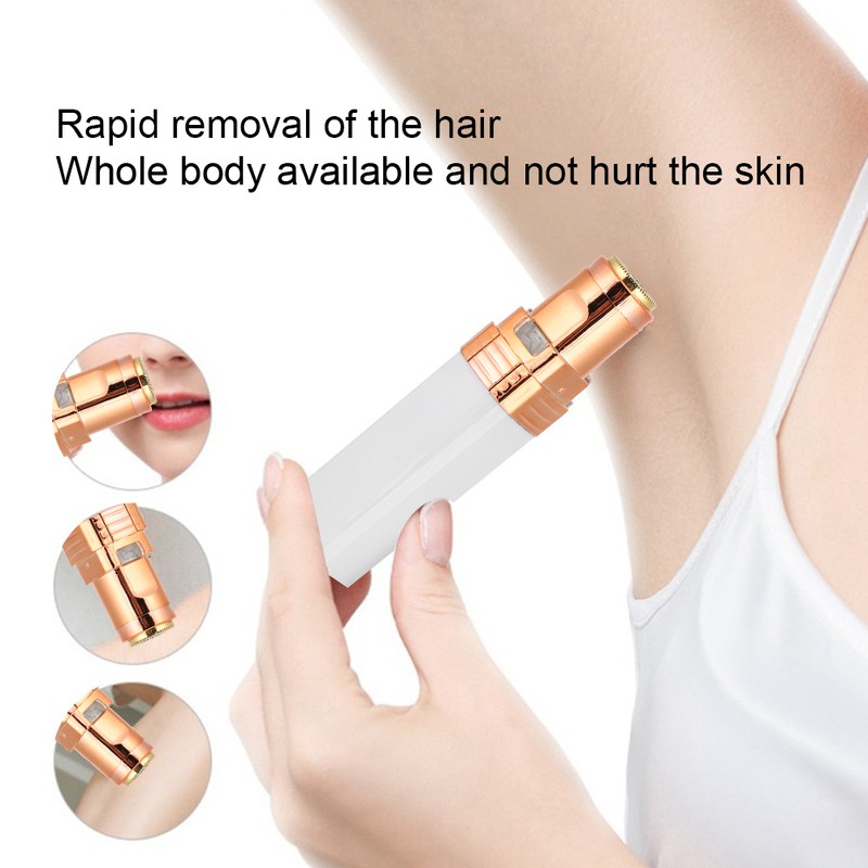 Compact Cute Lipstick Shape Mini Electric Hair Remover Face Body
