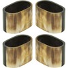 Oval Horn Napkin Rings (Set of 4)