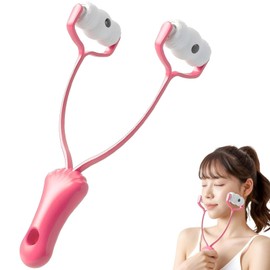 KINTEGOOD V-Shaped Face Roller Massager with 4 Magnetic Beads, Facial Lifting Tool Neck and Skin Tightening Beauty Massager
