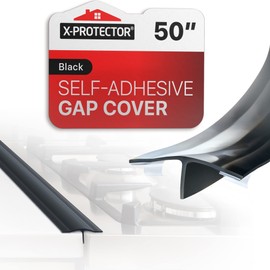 Silicone Stove Gap Cover X-Protector – 50” x 2" Guard Between Stove and Counter – Self-Adhesive Premium Counter Gap Filler – Heat Resistant Oven Counter Gap Protector – Silicone Stove Top Spill Guard