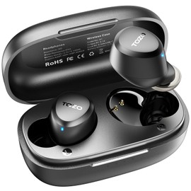 TOZO TOZO A1 Wireless Earbuds Bluetooth 5.3 Light Weight in Ear IPX5 Waterproof Headphones 2 Mic for AI Calls, Immersive Premium Sound Bass Headset with Charging Case, 32 Presets EQ Customization via App